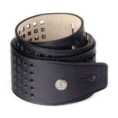 Dunlop BMF07BK Bőr gitárheveder / 2.5IN SQUARE PERF-EA    