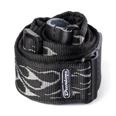  Dunlop D3811GY Gitárheveder "fáklya"-szürke / STRAP FLAMBE-GRAY-EA     
