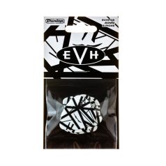   Dunlop EVH-03 WHITE WITH BLACK STRIPES PICK pengető készlet 0,60mm (6db/készlet)     