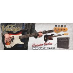 VINTAGE VIP-V49 Coaster basszusgitár szett-sunburst