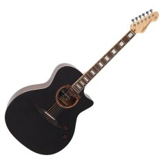 VINTAGE VRE900BK REVO elektro akusztikus gitár fekete
